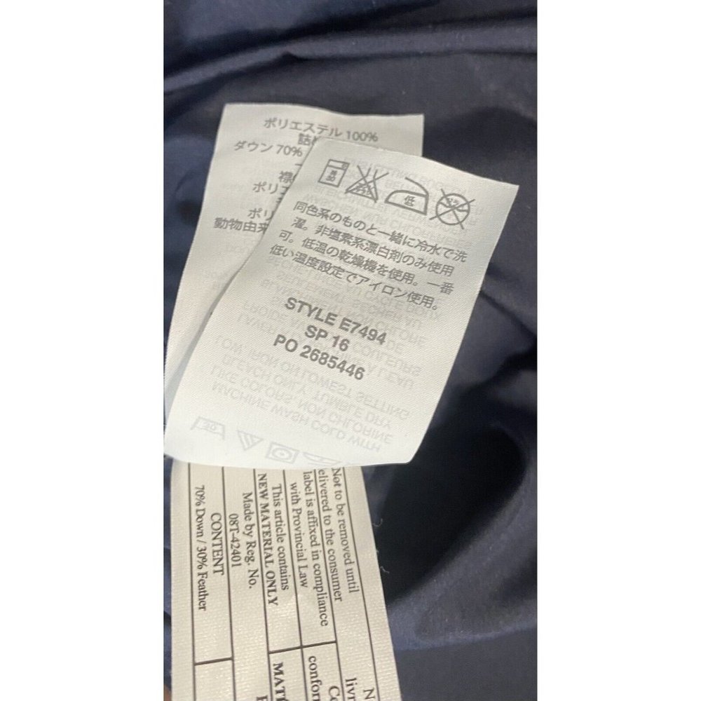 J.Crew Women’s Quilted Excursion Full Zip Vest Blue Gingham Large Down - Picture 6 of 7